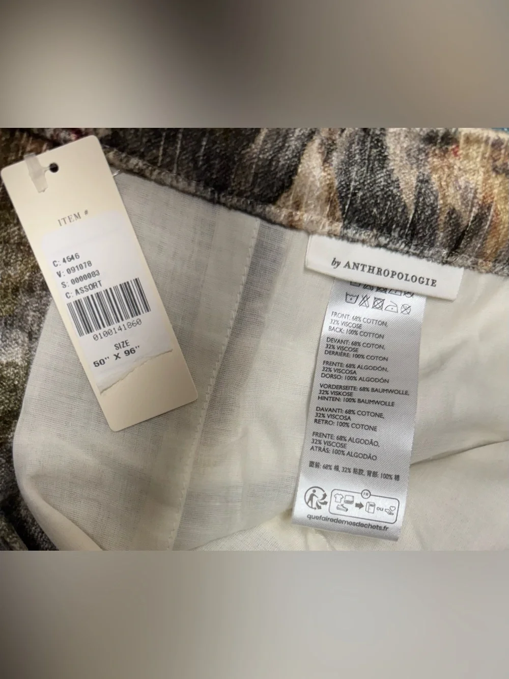 Anthropologie Francois Printed Velvet Curtains, 50x96